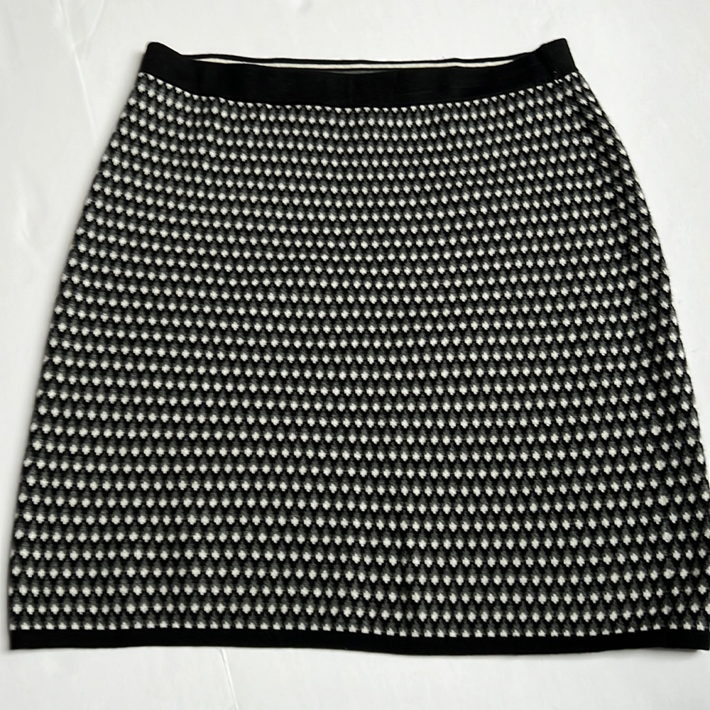 Willi Smith Black and White Midi Skirt